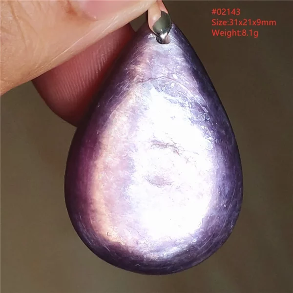 Natural Lepidolite, Red Tourmaline & Clear Quartz Pendant