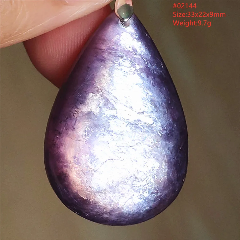 Natural Lepidolite, Red Tourmaline & Clear Quartz Pendant - Image 62