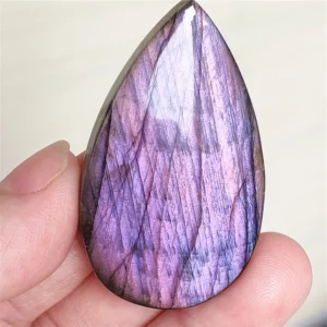 Natural Purple Light Labradorite Pendant Jewelry Pure Flash Purple Labradorite 50x30x7mm Necklace Women Men AAAAAA - Image 2