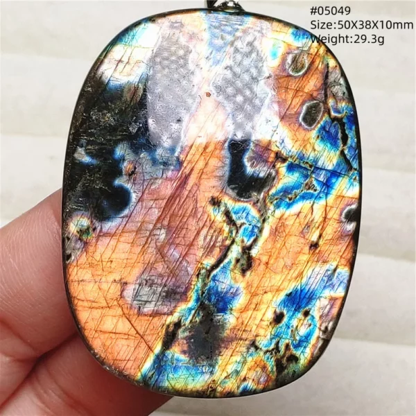 Rare Purple & Blue Labradorite Pendant, Women & Men