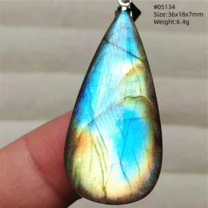 Natural Purple Light Labradorite Pendant Jewelry Pure Flash Purple Labradorite 50x30x7mm Necklace Women Men AAAAAA - Image 33