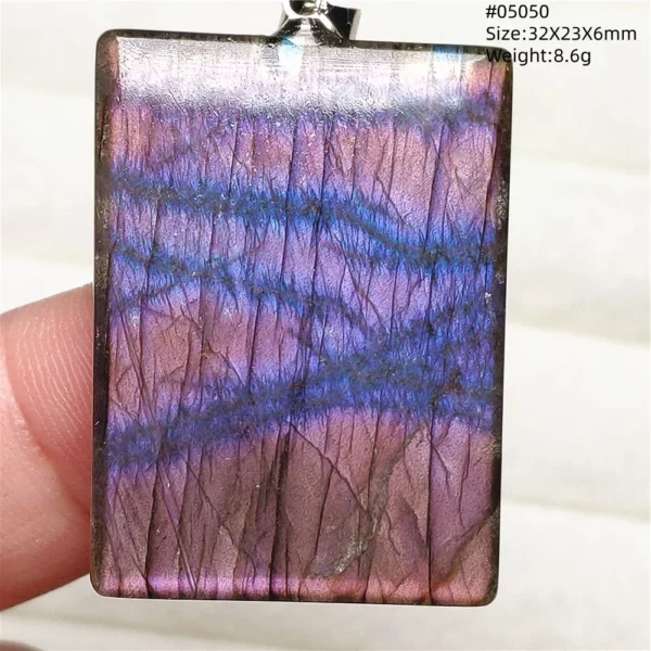 Rare Purple & Blue Labradorite Pendant, Women & Men
