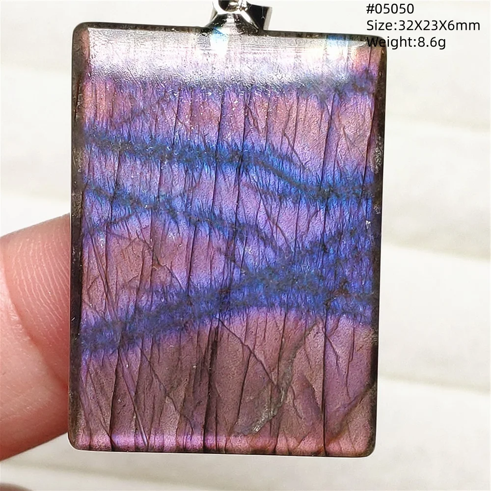 Rare Purple & Blue Labradorite Pendant, Women & Men - Image 27
