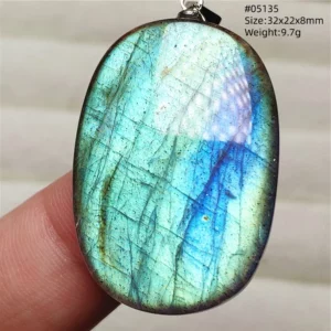 Natural Purple Light Labradorite Pendant Jewelry Pure Flash Purple Labradorite 50x30x7mm Necklace Women Men AAAAAA - Image 31