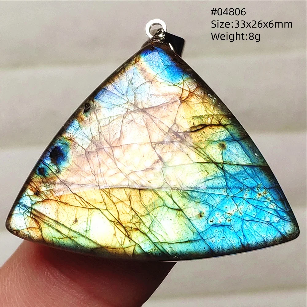 Natural Purple Light Labradorite Pendant Jewelry Pure Flash Purple Labradorite 50x30x7mm Necklace Women Men AAAAAA - Image 61