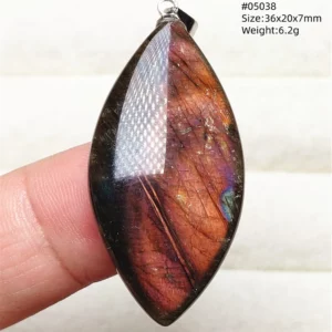 Natural Purple Light Labradorite Pendant Jewelry Pure Flash Purple Labradorite 50x30x7mm Necklace Women Men AAAAAA - Image 72