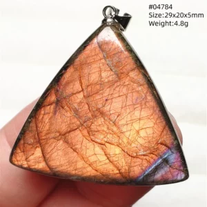 Natural Purple Light Labradorite Pendant Jewelry Pure Flash Purple Labradorite 50x30x7mm Necklace Women Men AAAAAA - Image 37