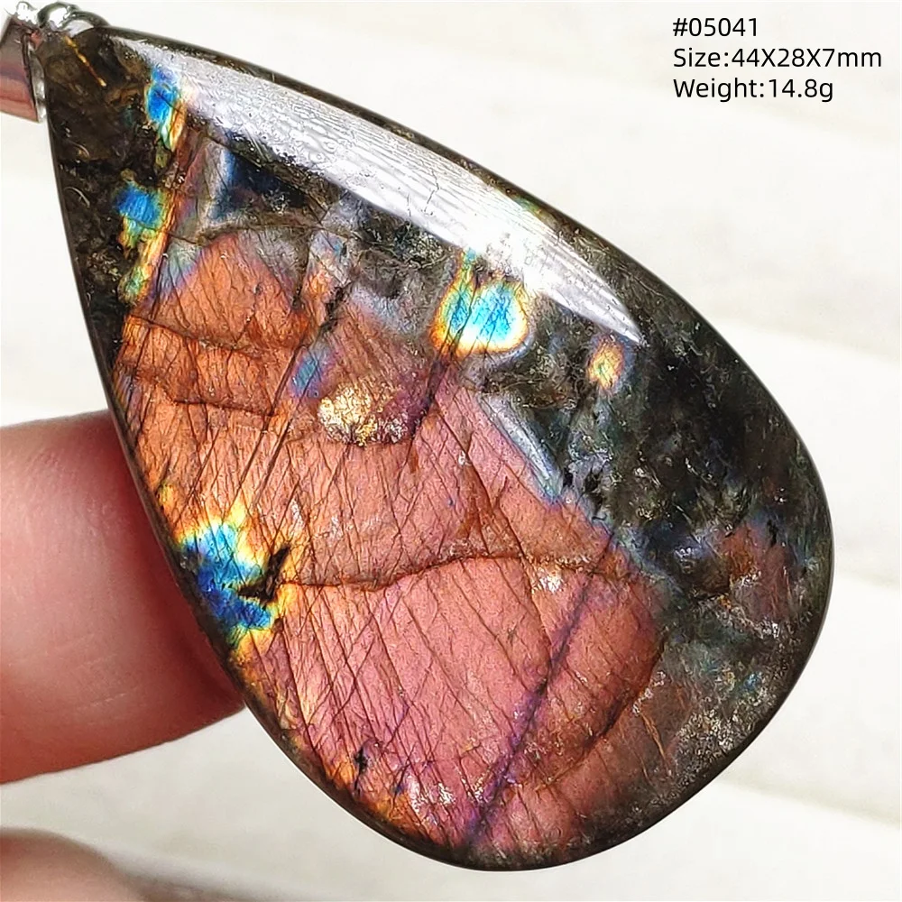 Rare Purple & Blue Labradorite Pendant, Women & Men - Image 11