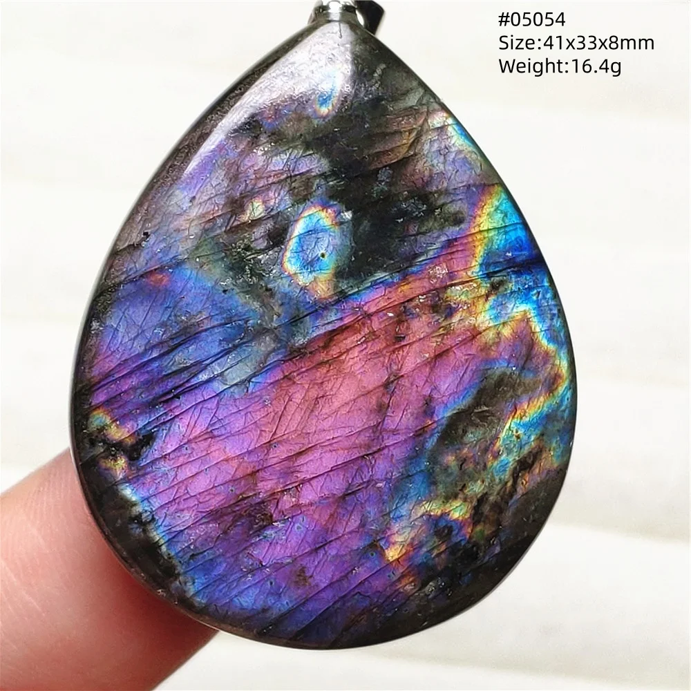 Rare Purple & Blue Labradorite Pendant, Women & Men - Image 8