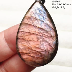 Natural Purple Light Labradorite Pendant Jewelry Pure Flash Purple Labradorite 50x30x7mm Necklace Women Men AAAAAA - Image 17