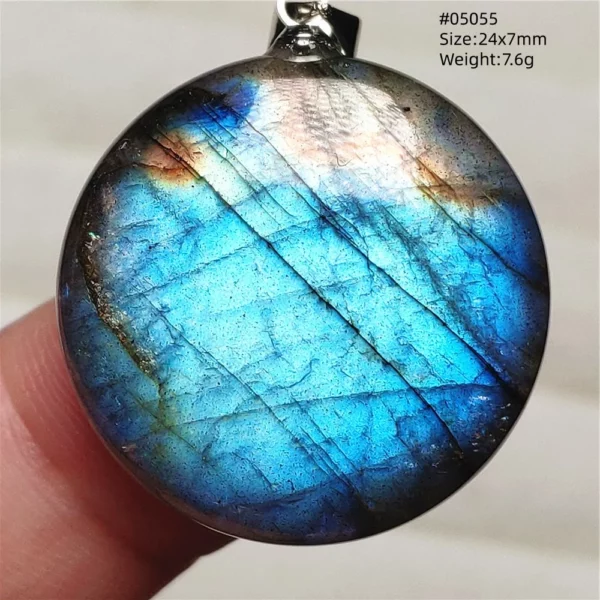 Rare Purple & Blue Labradorite Pendant, Women & Men
