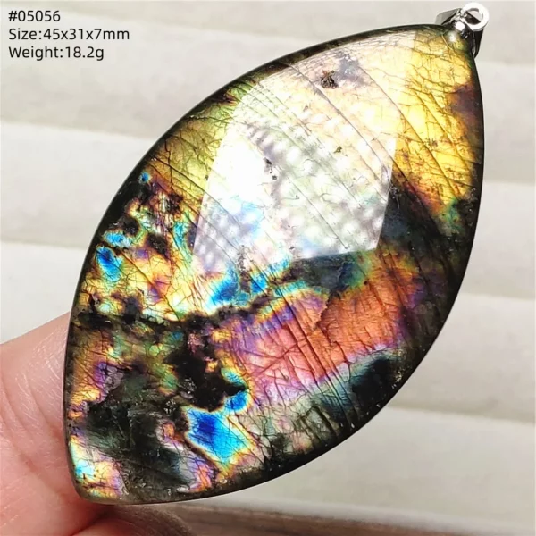 Natural Purple Labradorite Pendant Jewelry Rare Women Men Blue Labradorite Necklace Fashion Stone Jewelry AAAAAA