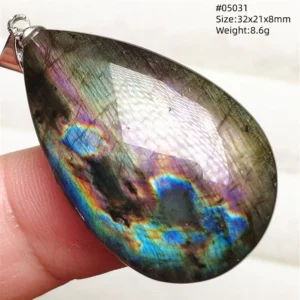 Natural Purple Light Labradorite Pendant Jewelry Pure Flash Purple Labradorite 50x30x7mm Necklace Women Men AAAAAA - Image 60