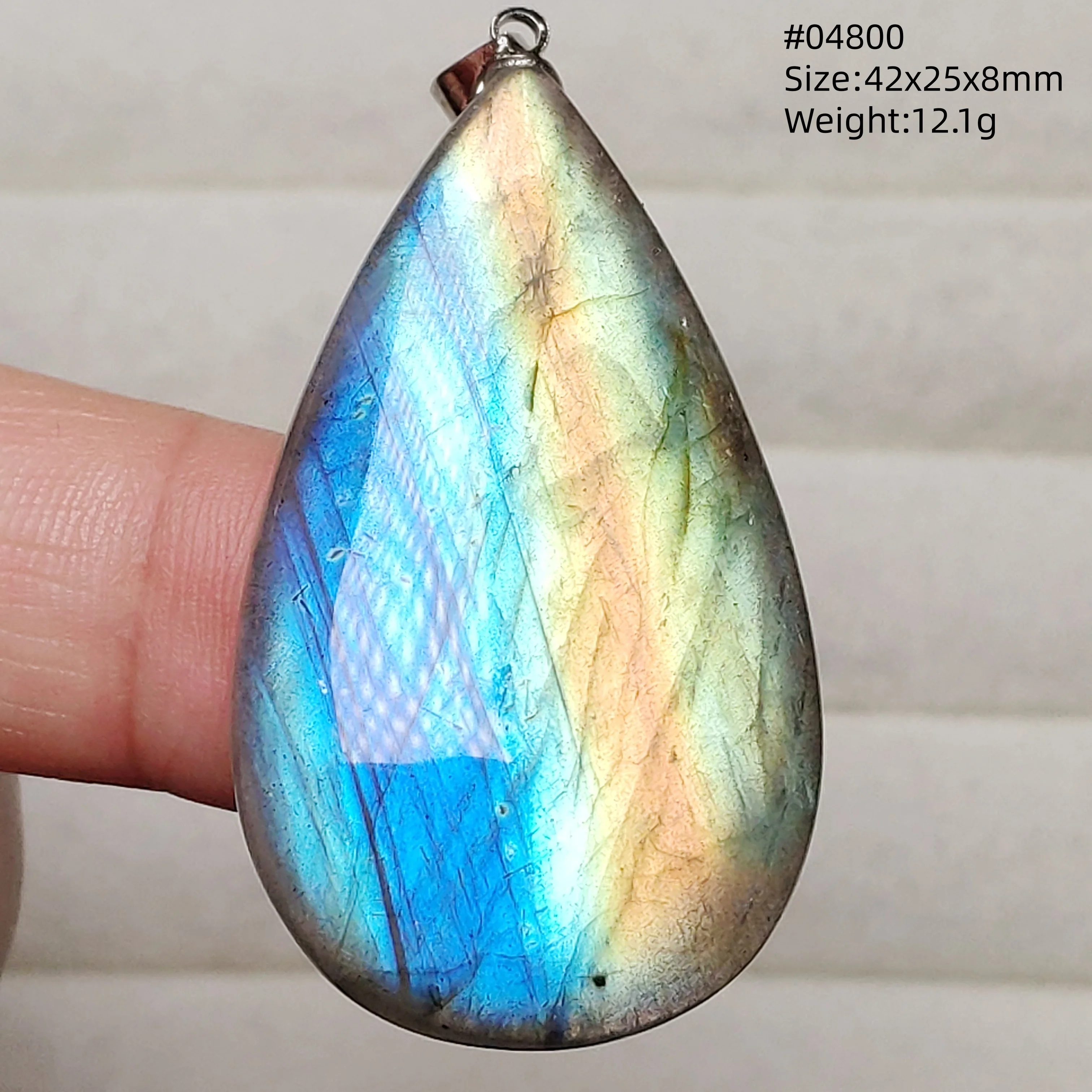Natural Purple Light Labradorite Pendant Jewelry Pure Flash Purple Labradorite 50x30x7mm Necklace Women Men AAAAAA - Image 70