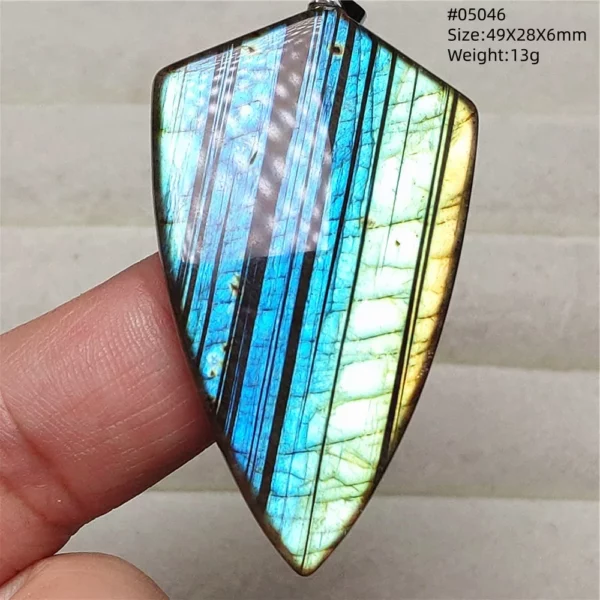 Rare Purple & Blue Labradorite Pendant, Women & Men