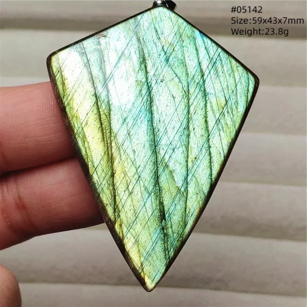 Natural Purple Light Labradorite Pendant Jewelry Pure Flash Purple Labradorite 50x30x7mm Necklace Women Men AAAAAA