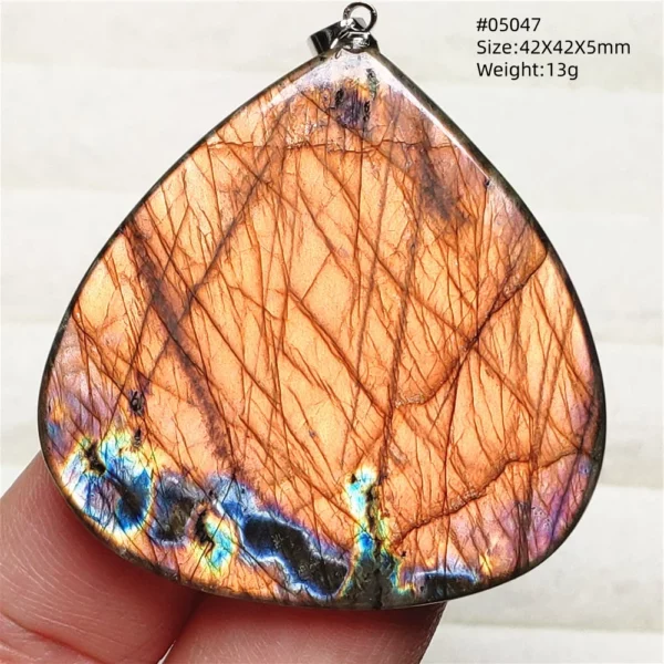 Rare Purple & Blue Labradorite Pendant, Women & Men
