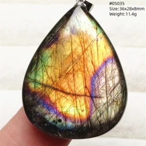 Natural Purple Light Labradorite Pendant Jewelry Pure Flash Purple Labradorite 50x30x7mm Necklace Women Men AAAAAA - Image 67