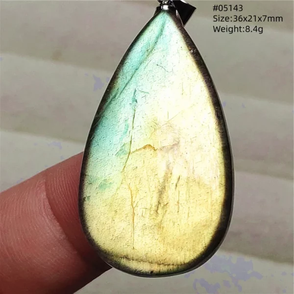 Natural Purple Light Labradorite Pendant Jewelry Pure Flash Purple Labradorite 50x30x7mm Necklace Women Men AAAAAA