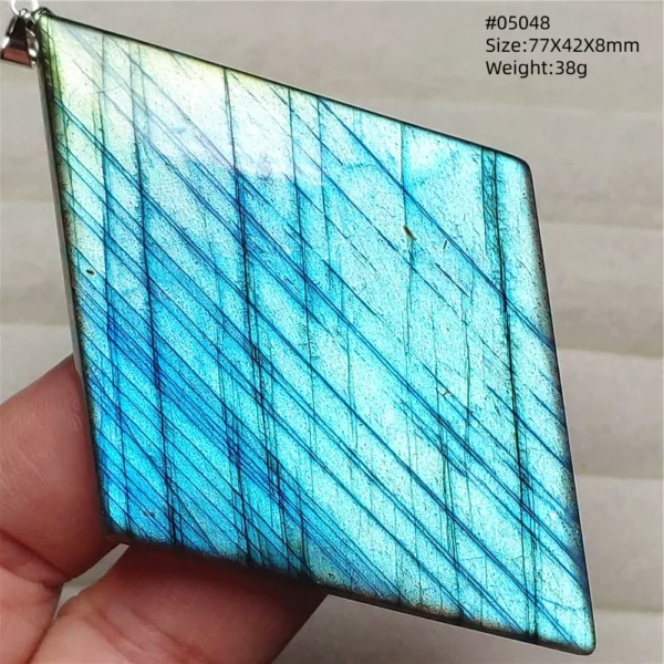 Rare Purple & Blue Labradorite Pendant, Women & Men