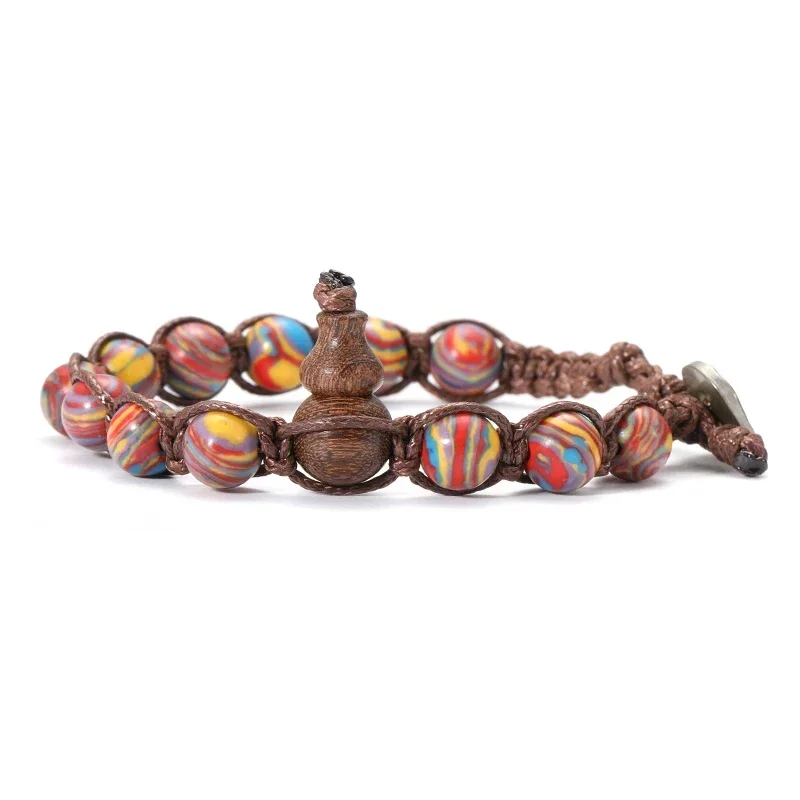 Natural Stone Beads Tibetan Buddhist Bracelet for Men Ruyi Gourd Meditation Mantra Bracelet for Men Yoga Jewelry for Women - Image 12