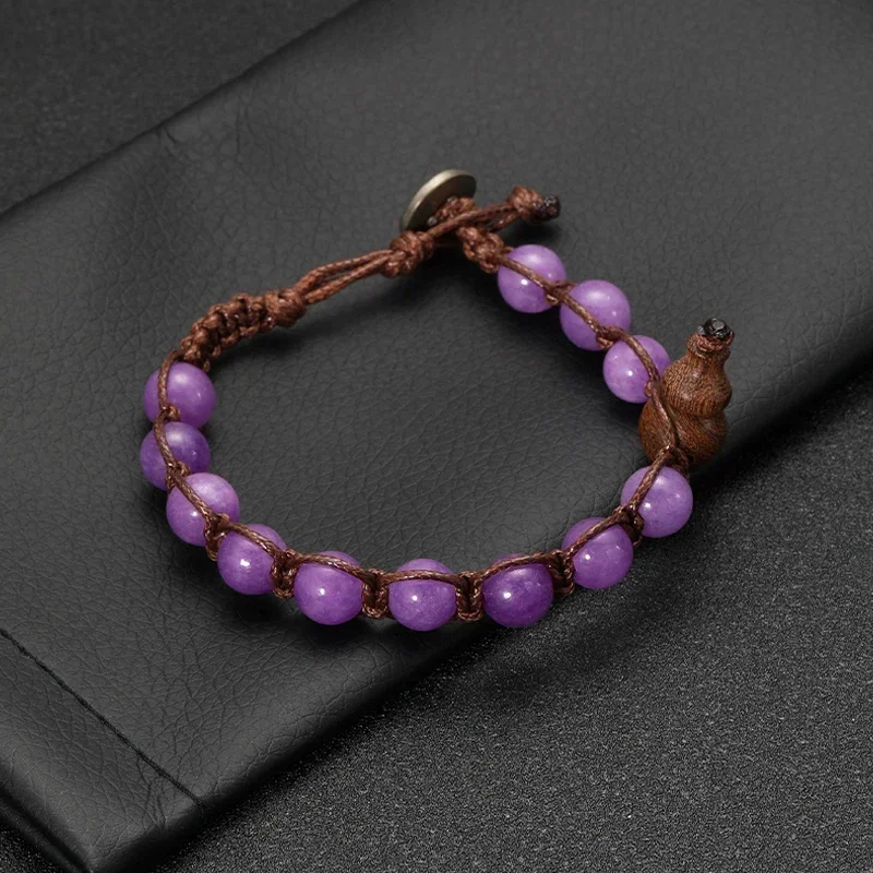 Natural Stone Beads Tibetan Buddhist Bracelet for Men Ruyi Gourd Meditation Mantra Bracelet for Men Yoga Jewelry for Women - Image 4