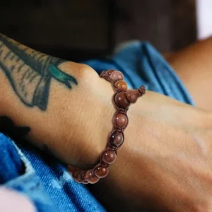 Natural Stone Beads Tibetan Buddhist Bracelet for Men Ruyi Gourd Meditation Mantra Bracelet for Men Yoga Jewelry for Women - Image 6