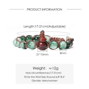 Natural Stone Hand-Woven Bracelet Ladies Men Lucky Charms Adjustable Yoga Bracelet Friendship Jewelry Gift Braccialetto Tibetano - Image 2