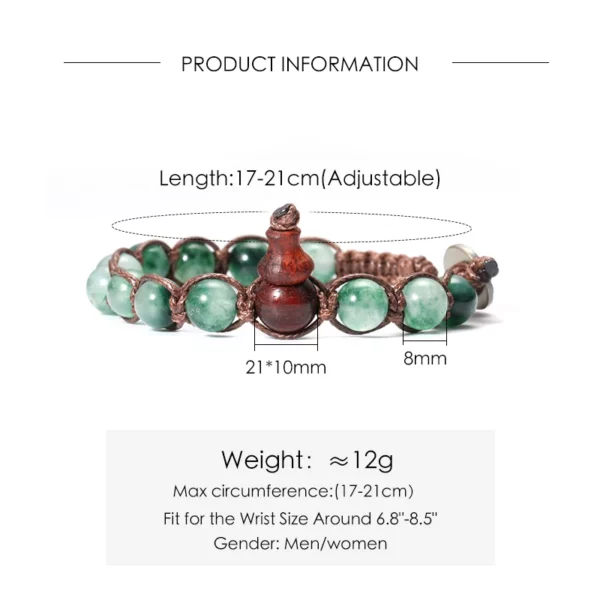Natural Stone Hand-Woven Bracelet Ladies Men Lucky Charms Adjustable Yoga Bracelet Friendship Jewelry Gift Braccialetto Tibetano