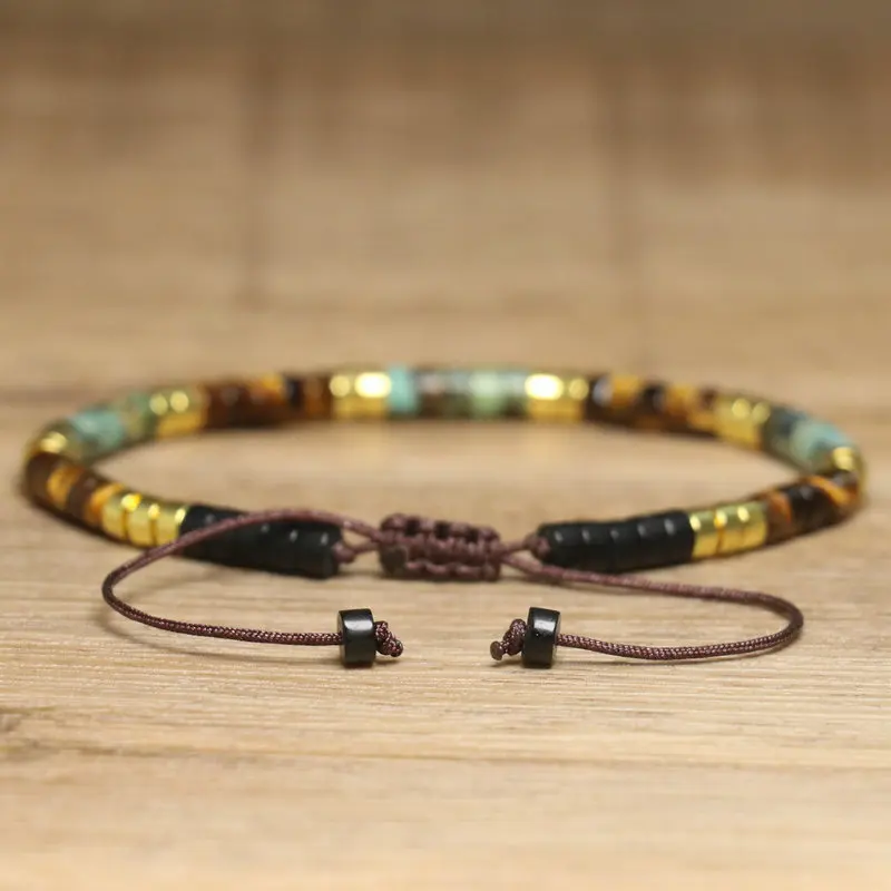 Natural Stone Adjustable Beaded Bracelet for Women - Image 4