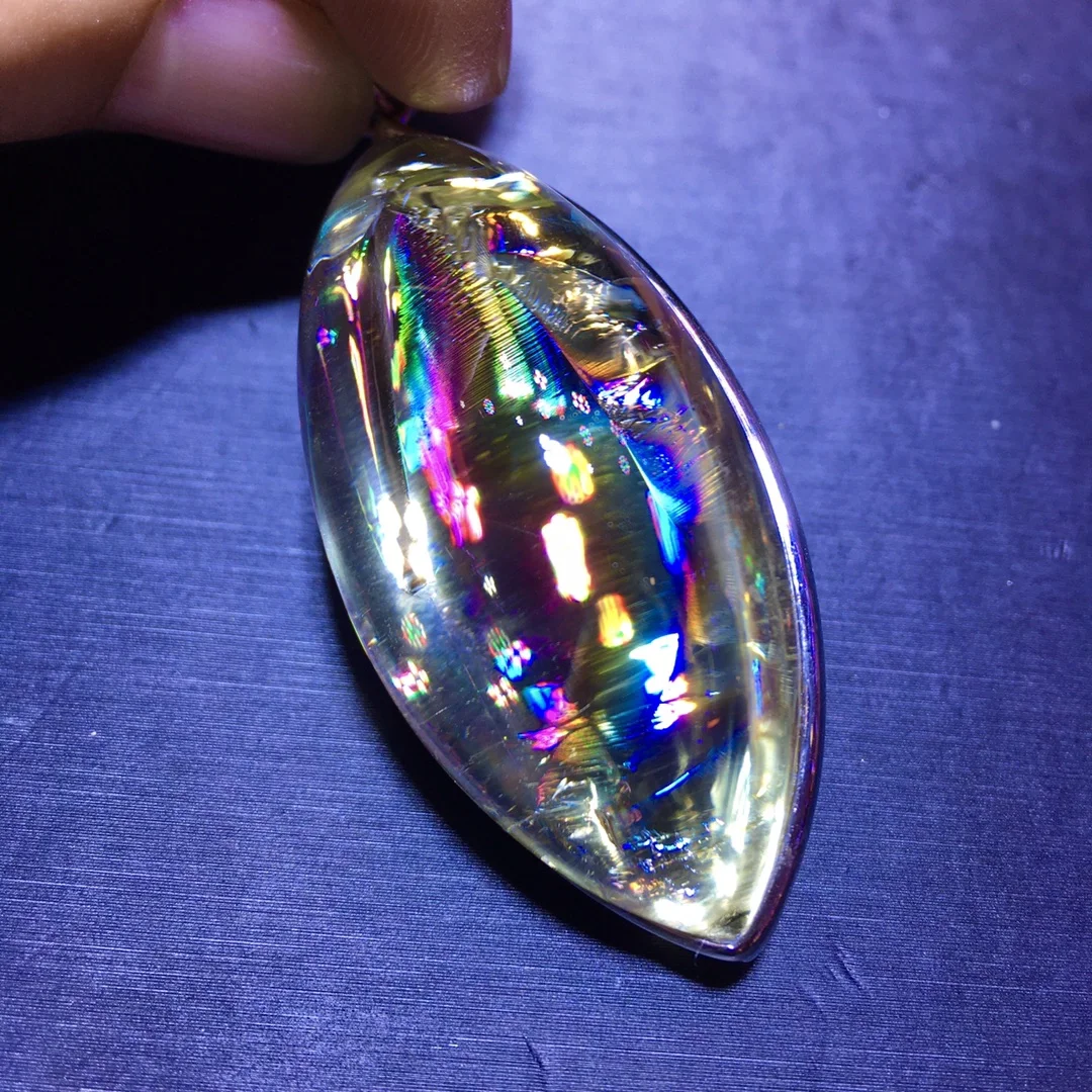 Natural Yellow Citrine Quartz Crystal Women Men Pendant 48.2/22.3/18.6mm Wealthy Rare Bead Necklace Jewelry AAAAA - Image 4