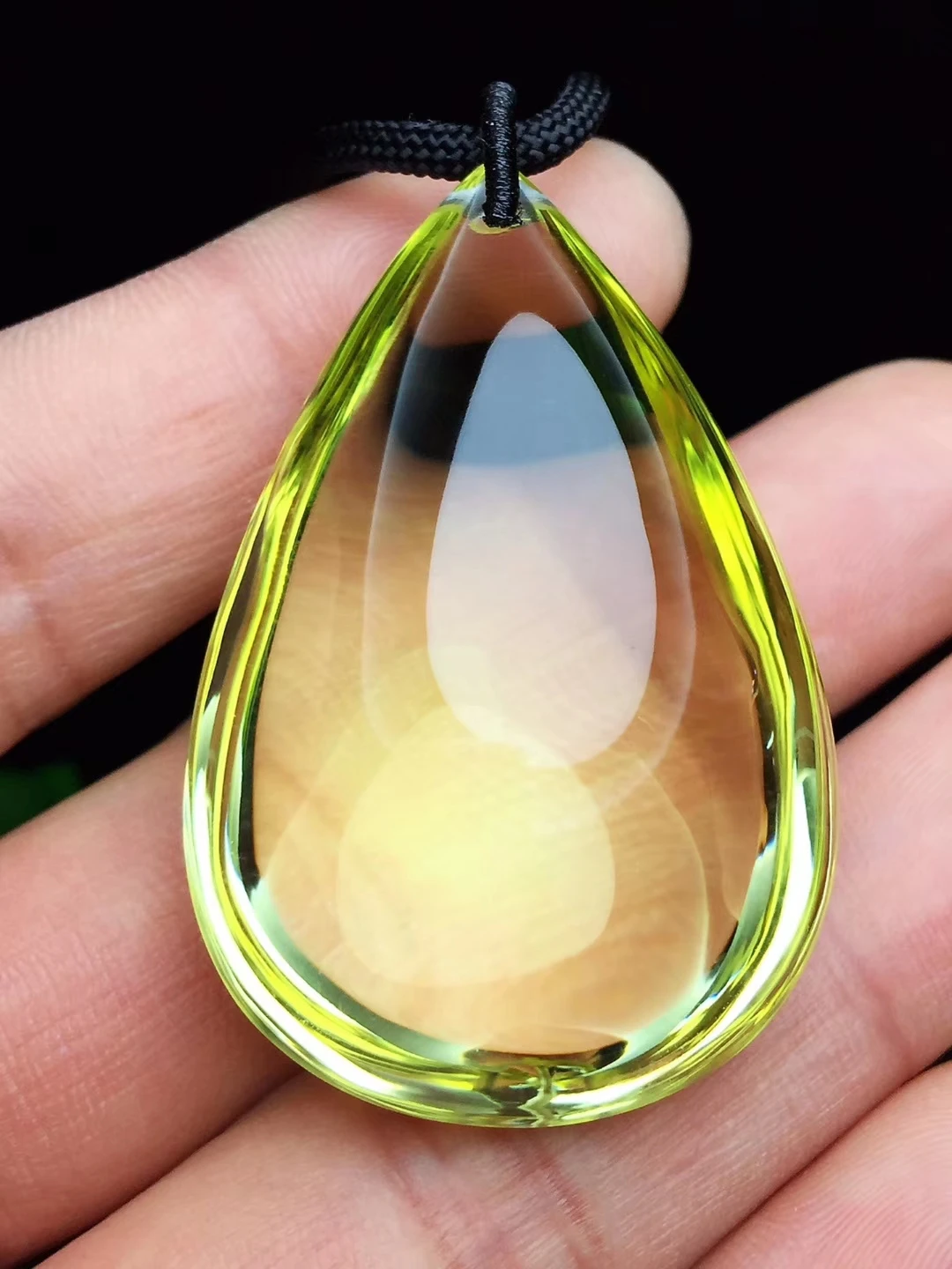 Natural Yellow Citrine Quartz Crystal Women Pendant 48*32*21mm Gemstone Citrine Wealthy Beads Necklace Genuine AAAAA - Image 5