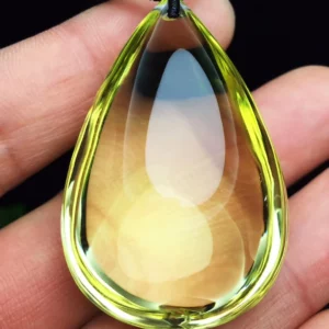 Natural Yellow Citrine Quartz Crystal Women Pendant 48*32*21mm Gemstone Citrine Wealthy Beads Necklace Genuine AAAAA - Image 6