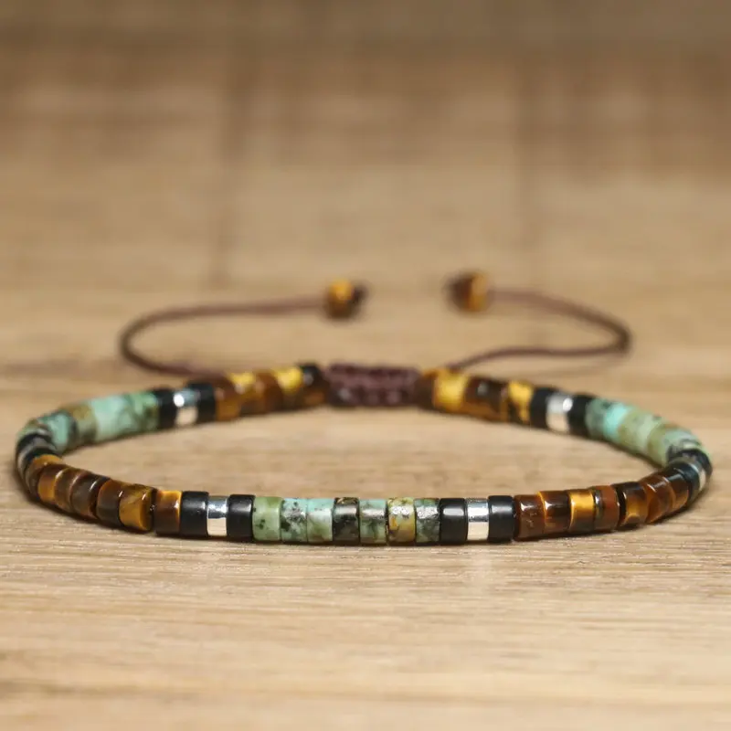 Natural Stone Adjustable Beaded Bracelet for Women - Image 3