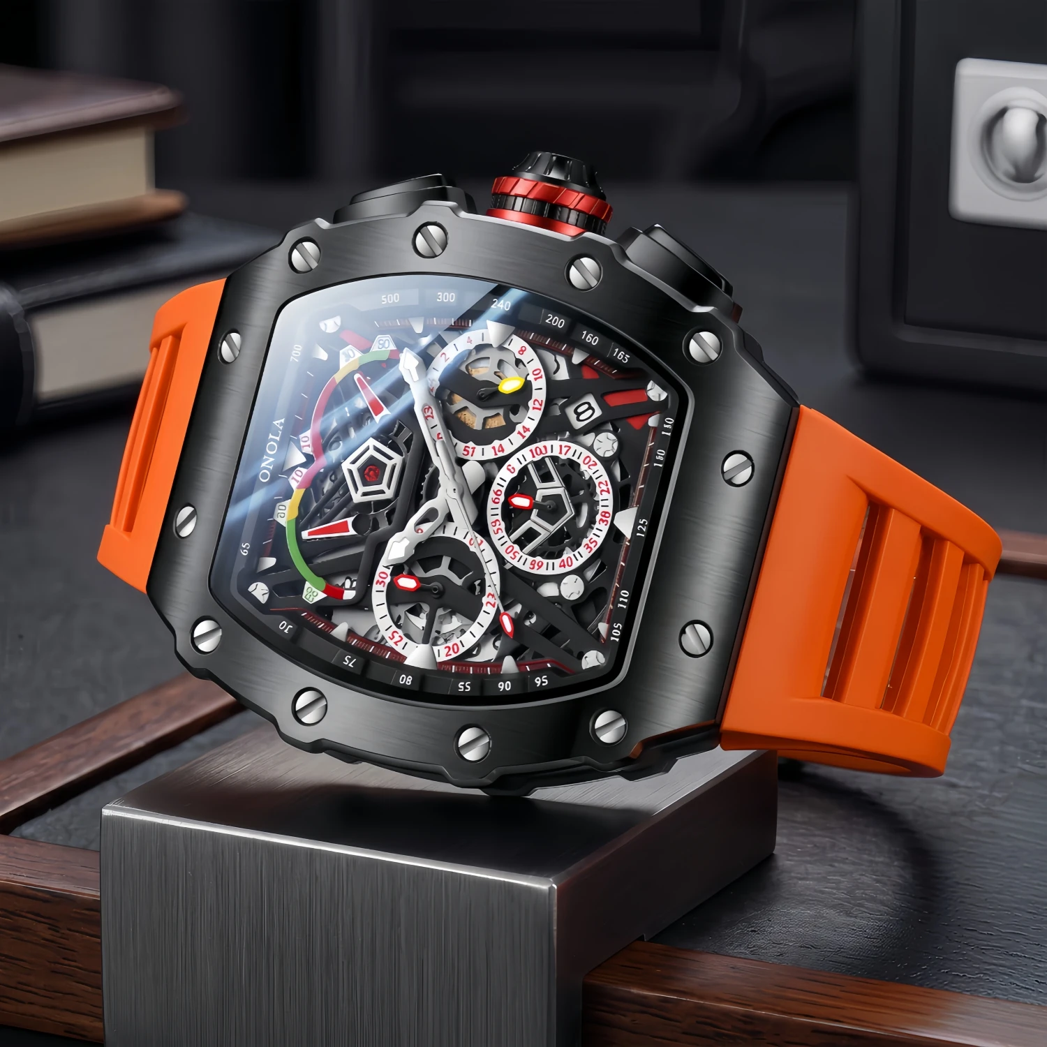 ONOLA 2021 Luxury Chronograph Quartz Sports Watch - Image 2