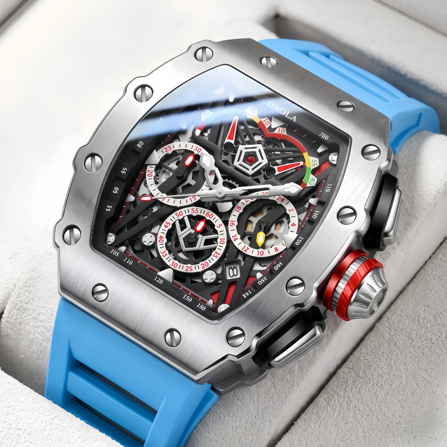 ONOLA 2021 Luxury Chronograph Quartz Sports Watch - Image 1