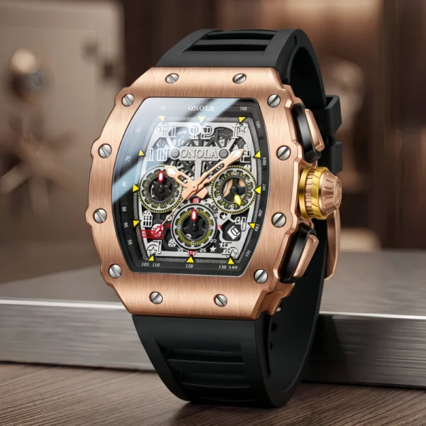 ONOLA Men's Luxury Multifunction Sports Quartz Watch