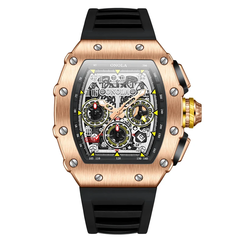 ONOLA Men's Luxury Multifunction Sports Quartz Watch - Image 11