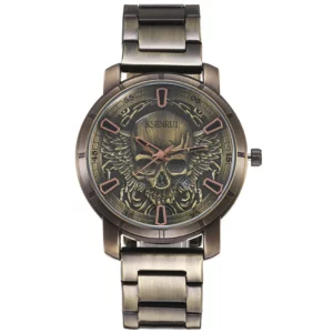 Retro Skull Watch for Men Luxury Steel Leather Strap Fashion Quartz Wristwatches Male Clock Gift Relogio Masculino Drop Shipping - Image 19