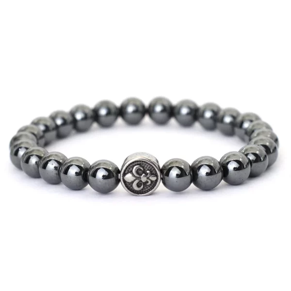Natural Stone Bracelet for Men: Volcanic Rock and Tiger Eyes