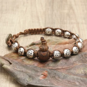 Tibetan healing meditation auspicious peace Xizang bracelet gourd bracelet men's bracelet bracciale tibetano originale - Image 1