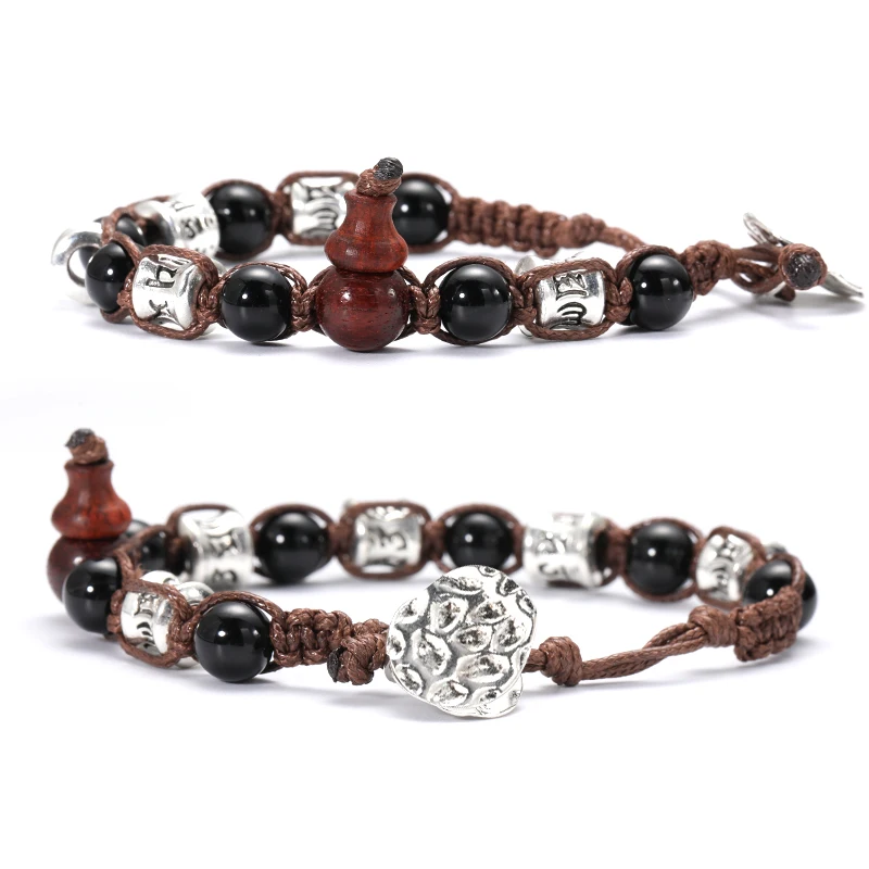 Tibetan healing meditation auspicious peace Xizang bracelet gourd bracelet men's bracelet bracciale tibetano originale - Image 12