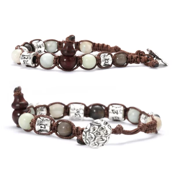 Tibetan healing meditation auspicious peace Xizang bracelet gourd bracelet men's bracelet bracciale tibetano originale