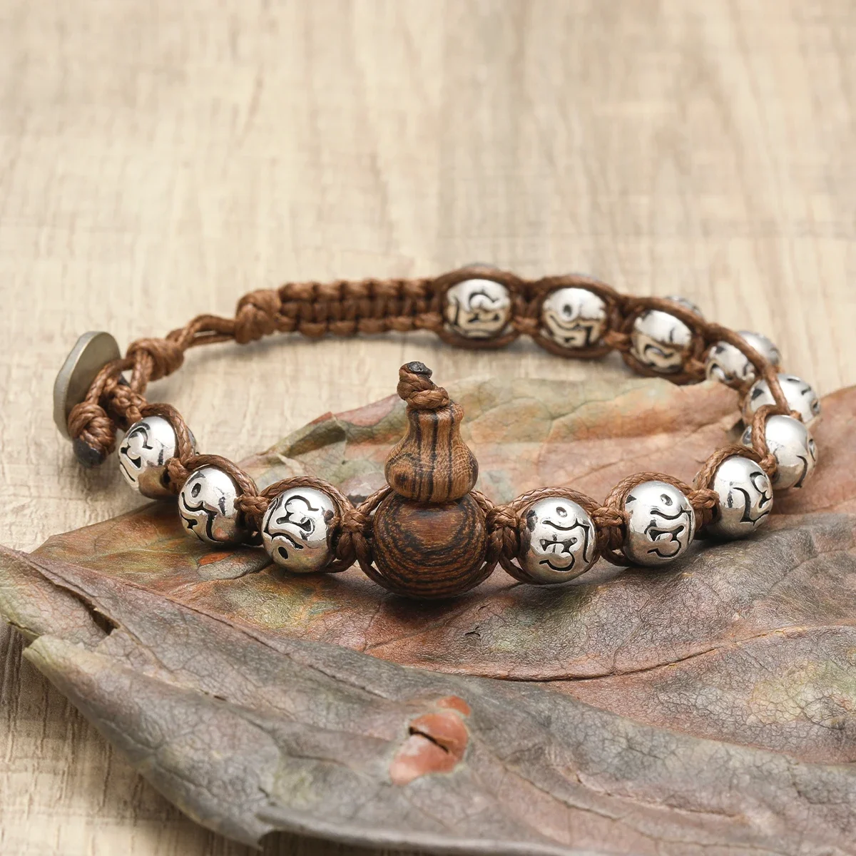 Tibetan healing meditation auspicious peace Xizang bracelet gourd bracelet men's bracelet bracciale tibetano originale - Image 1