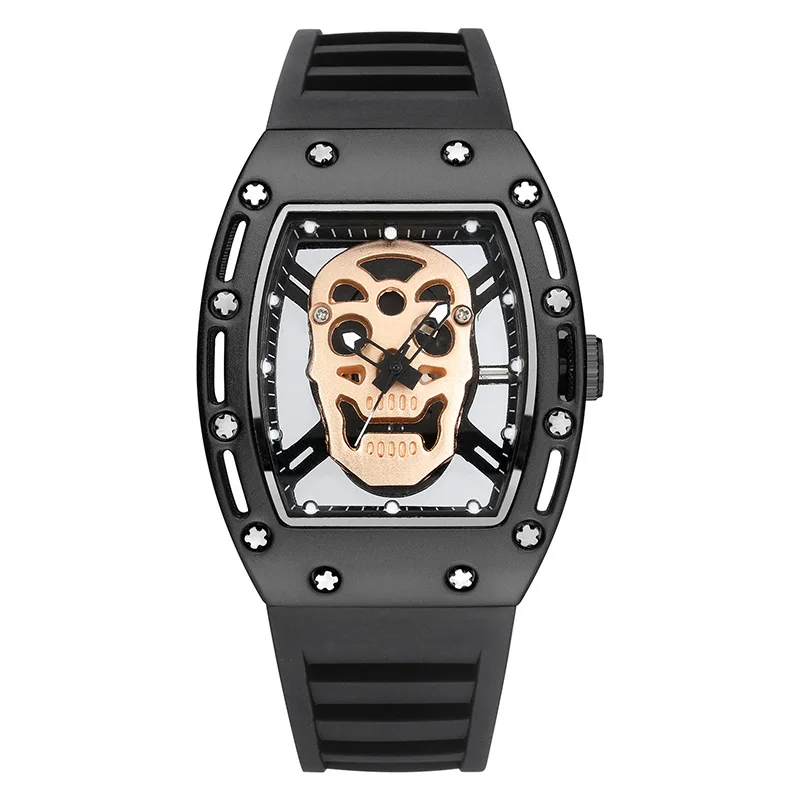 Skull Hollow Quartz Watch: Y2K Gothic Punk Style - Image 9