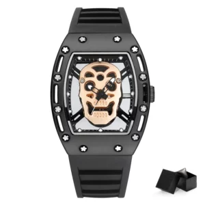 Skull Hollow Quartz Watch: Y2K Gothic Punk Style - Image 8