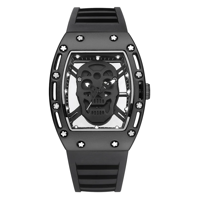 Skull Hollow Quartz Watch: Y2K Gothic Punk Style - Image 5